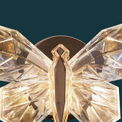 Butterfly Hardware Aluminum Acrylic LED Wall Sconce Lamp