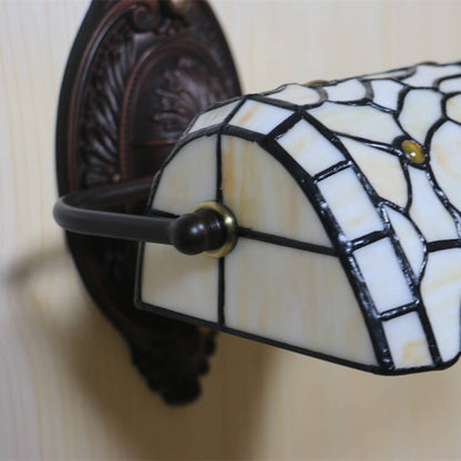 Tiffany Floral Stained Glass 1-Light Wall Sconce Lamp