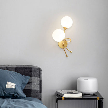 Minimalist Knot Shape Design 2-Light Wall Sconce Lamp