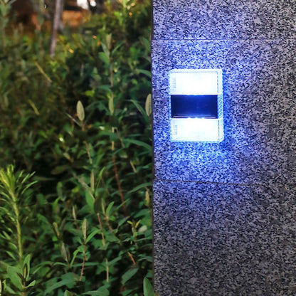 Solar Down LED Outdoor Decorative Garden Wall Sconce Lamp