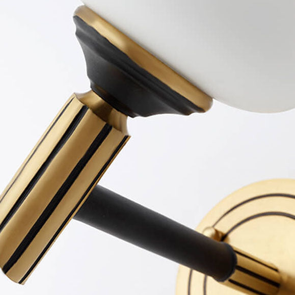 Cylindrical Cup All Brass Glass 1-Light Wall Sconce Lamp