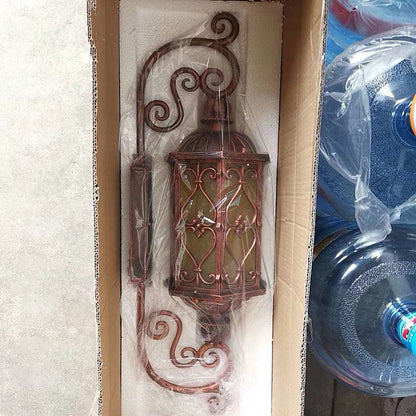 Creative Glass Strip 1-Light Outdoor Wall Sconce Lamp