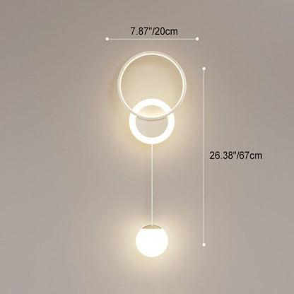 Simplicity Iron Acrylic Round Ball LED Wall Sconce Lamp