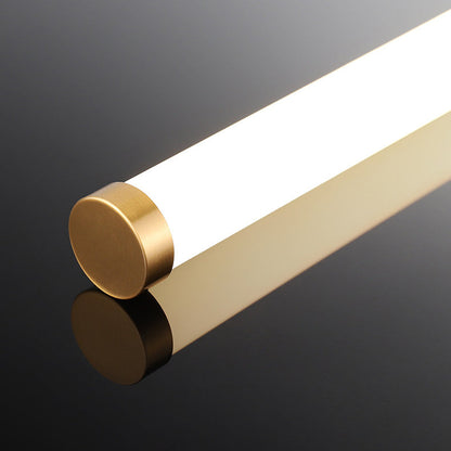 Long Cylinder Rectangle Base Iron PC LED Wall Sconce Lamp