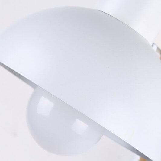 Iron Adjustable Wooden Lamp Arm 1-Light Wall Sconce Lamp
