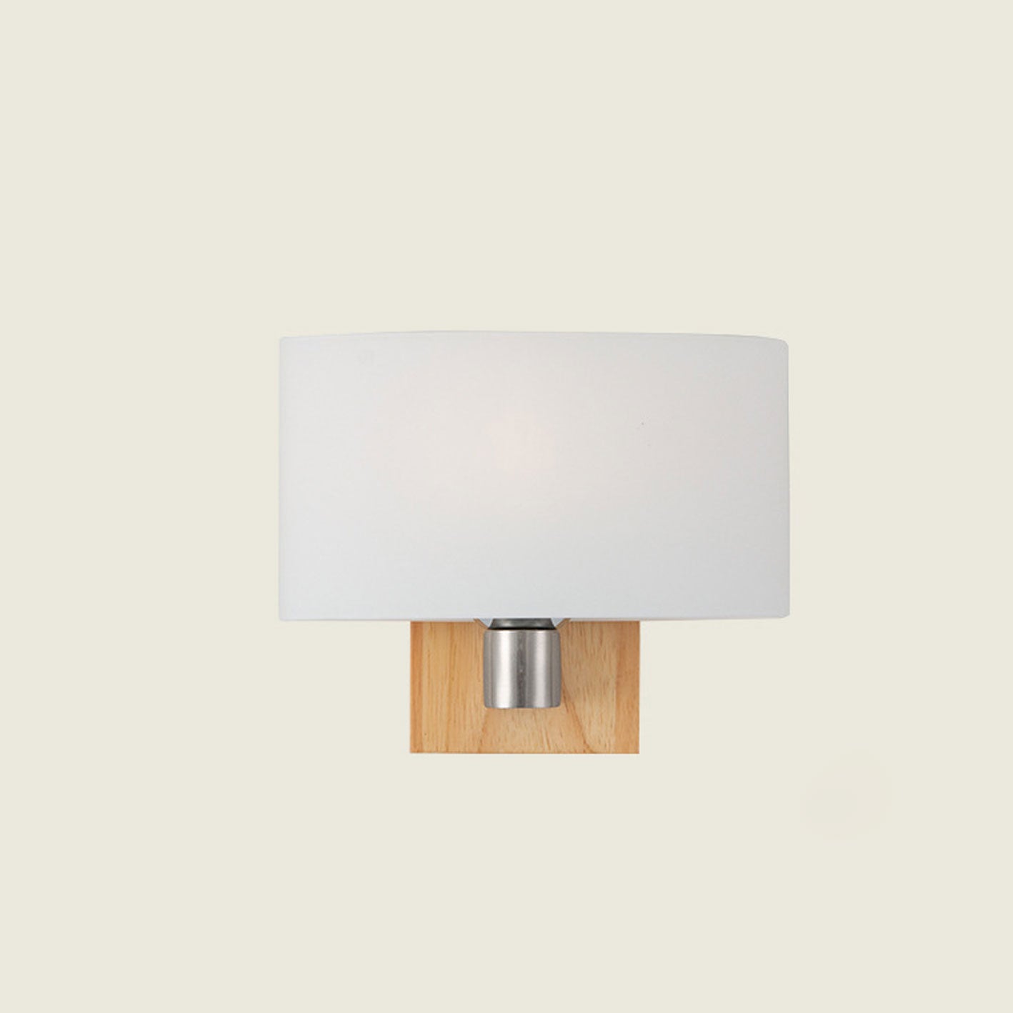 Nordic Minimalist Solid Wood Glass 1-Light Wall Sconce Lamp