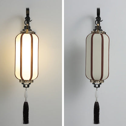 Chinese Copper Lantern Design 1-Light Wall Sconce Lamp