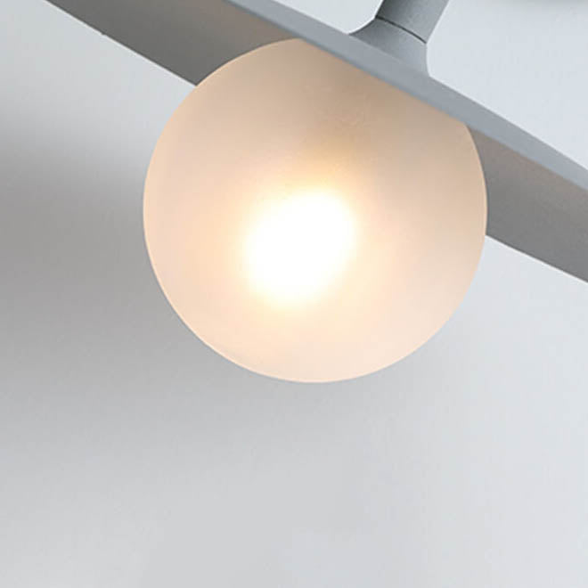 Solid Color Round Hardware Glass 1-Light Wall Sconce Lamp