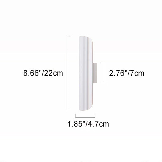 Aluminum Roman Column Design Iron LED Wall Sconce Lamp