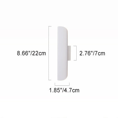 Aluminum Roman Column Design Iron LED Wall Sconce Lamp