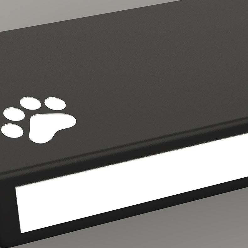 Simplicity Animal Cat Rectangular Iron LED Wall Sconce Lamp