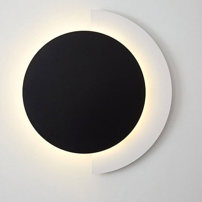 Solid Color Wrought Iron Acrylic LED Wall Sconce Lamp