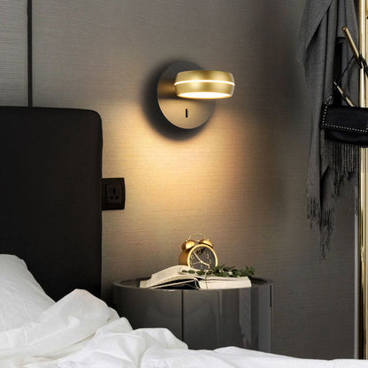 Round Rectangle Aluminum Iron PS LED Wall Sconce Lamp