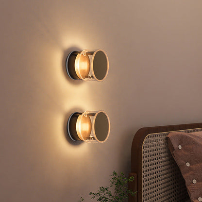 Cylindrical Aluminum Acrylic LED Wall Sconce Lamp