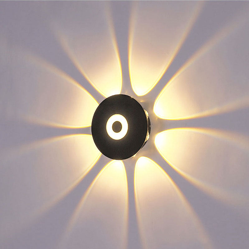 Scandinavian Aluminum Round Shade LED Wall Sconce Lamp