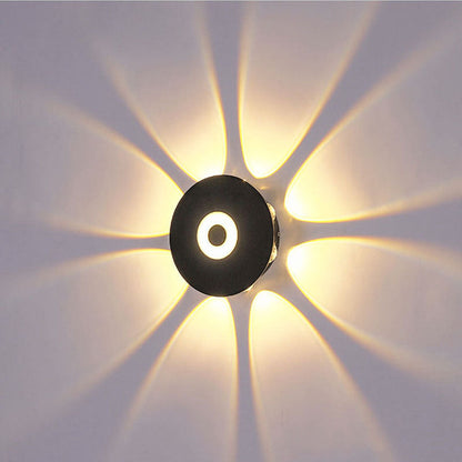 Scandinavian Aluminum Round Shade LED Wall Sconce Lamp