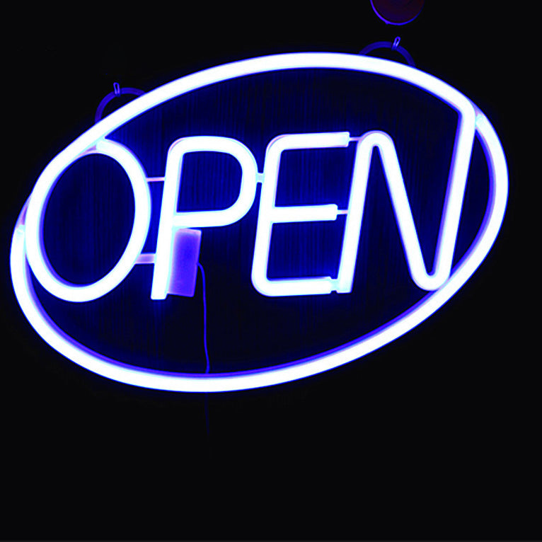 Deco PS OPEN LED Outdoor Hanging Neon Wall Sconce Lamp