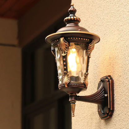 Cylinder Aluminum Glass 1-Light Wall Sconce Lamp