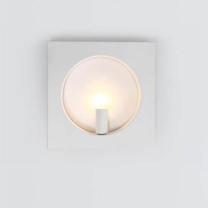 Creative Square Round Iron 1-Light Wall Sconce Lamp