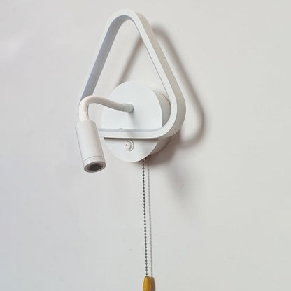 Triangle Iron PC LED Wall Sconce Lamp With Spotlight
