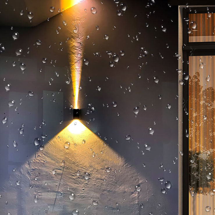 Solar Trapezoid Outdoor Waterproof LED Wall Sconce Lamp