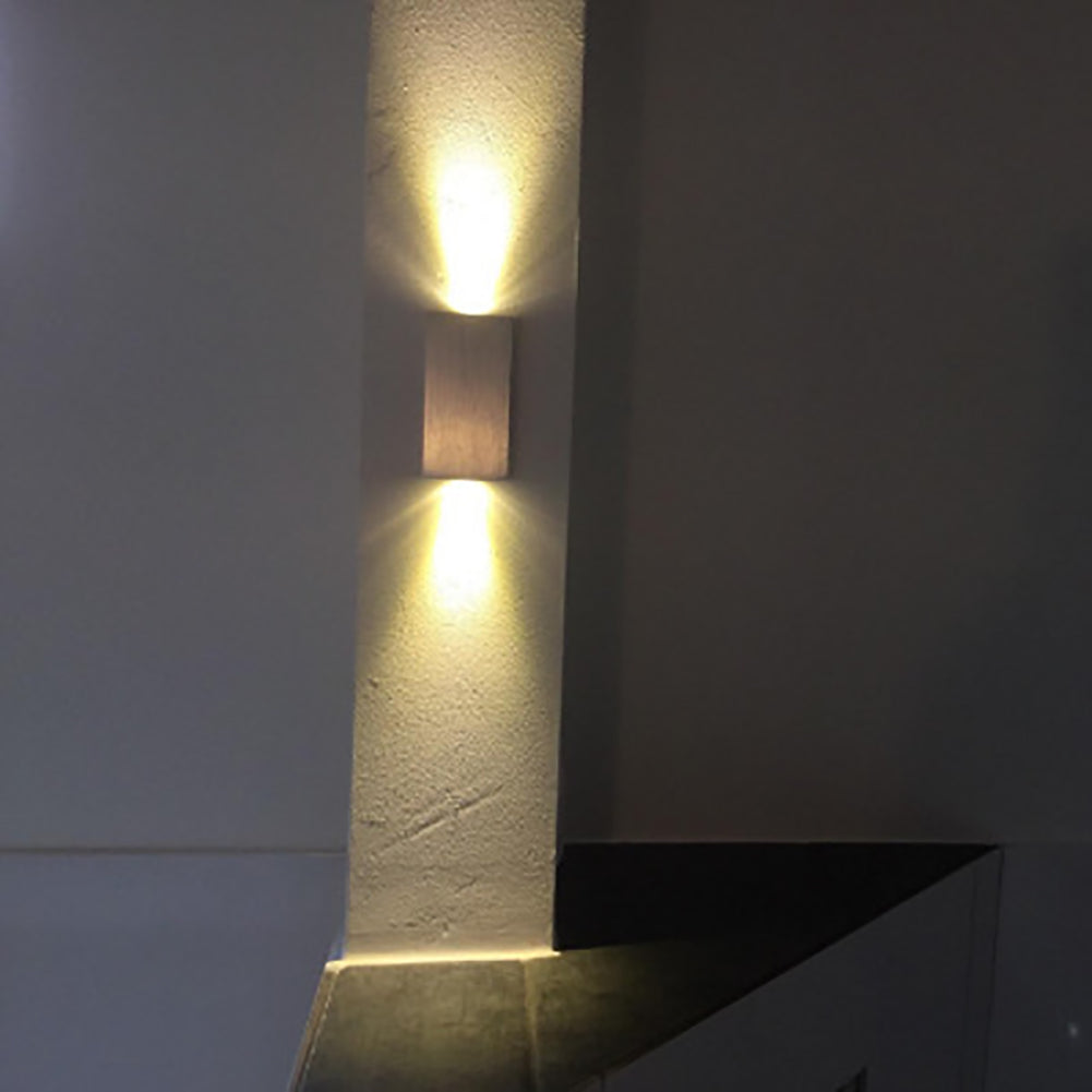 Simplicity Waterproof Aluminum Cubic LED Wall Sconce Lamp
