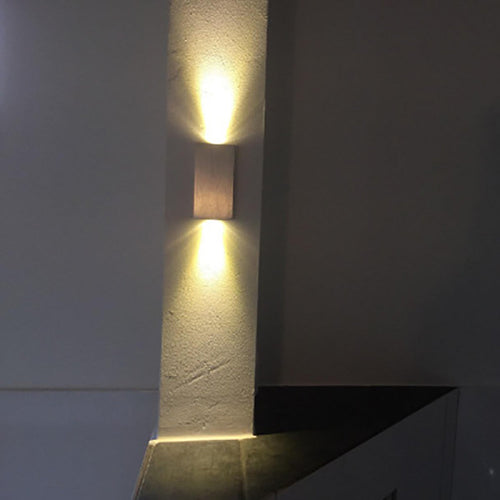 Simplicity Waterproof Aluminum Cubic LED Wall Sconce Lamp