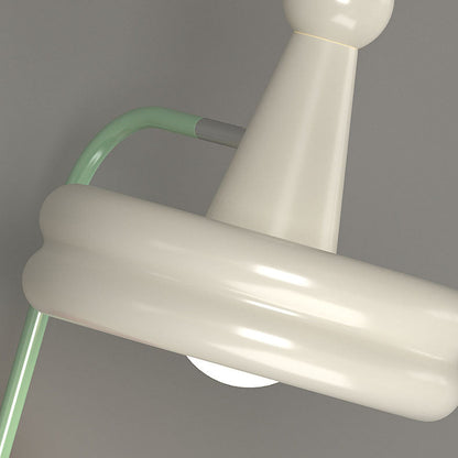 Disc Spherical Iron Glass 1-Light Wall Sconce Lamp