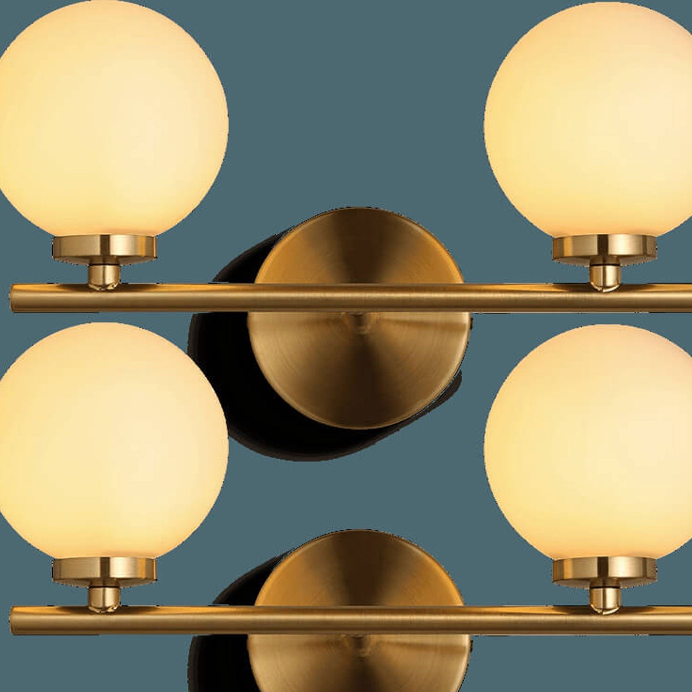 Milk Ball Metal Magic Bean 1/2/3 Light Wall Sconce Lamp
