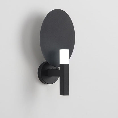 Light Color Oval Hardware Acrylic LED Wall Sconce Lamp