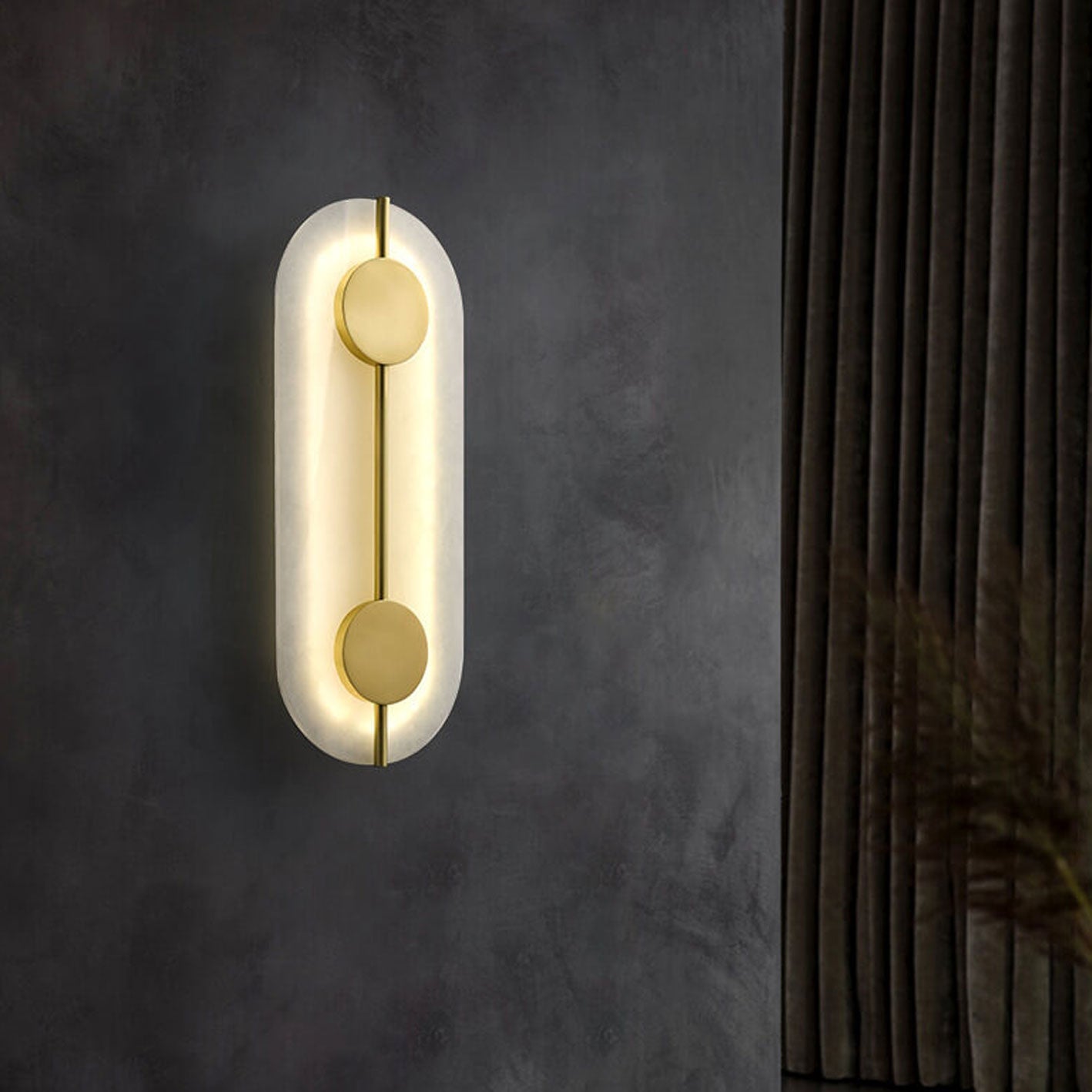 Modern Iron Circle LED Wall Sconce Lamp