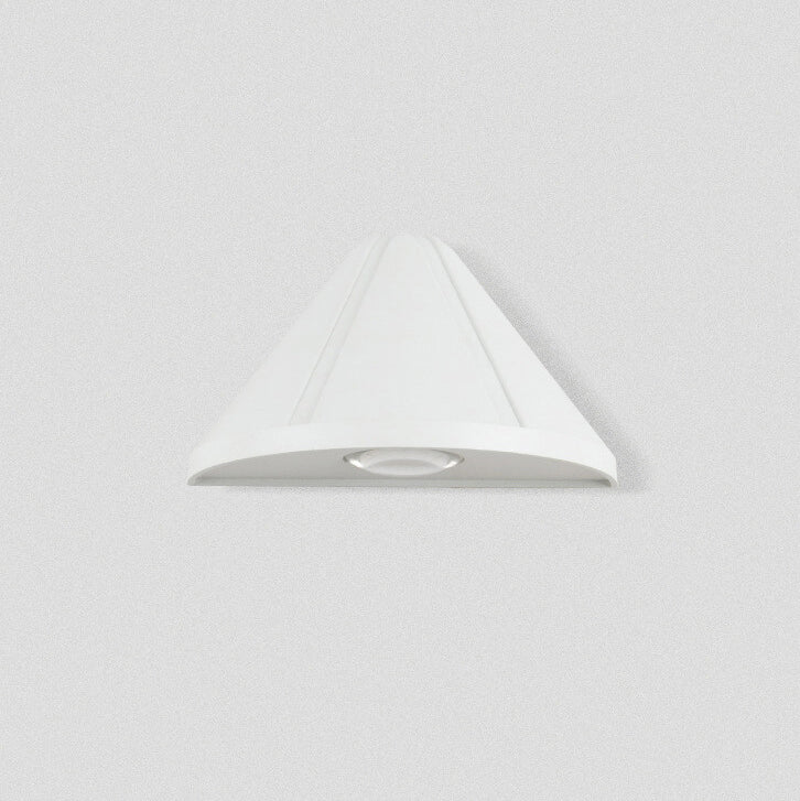 Triangle Aluminum Lens Frosted LED Outdoor Wall Sconce Lamp