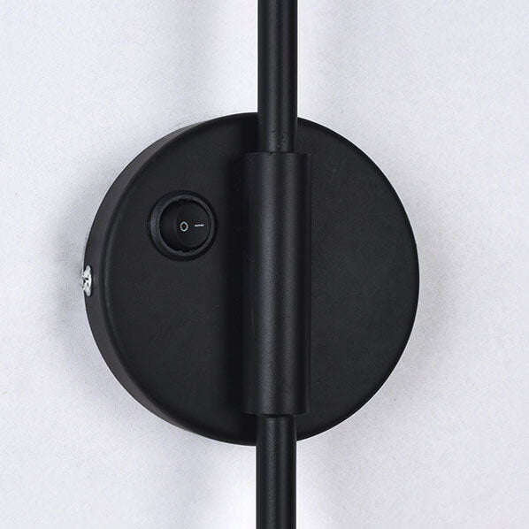 Iron Folding Telescopic Long Pole 1-Light Wall Sconce Lamp