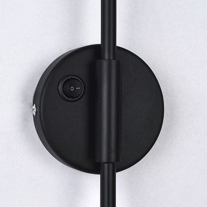 Iron Folding Telescopic Long Pole 1-Light Wall Sconce Lamp