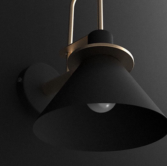 Scandinavian Macaron Horn Iron 1-Light Wall Sconce Lamp