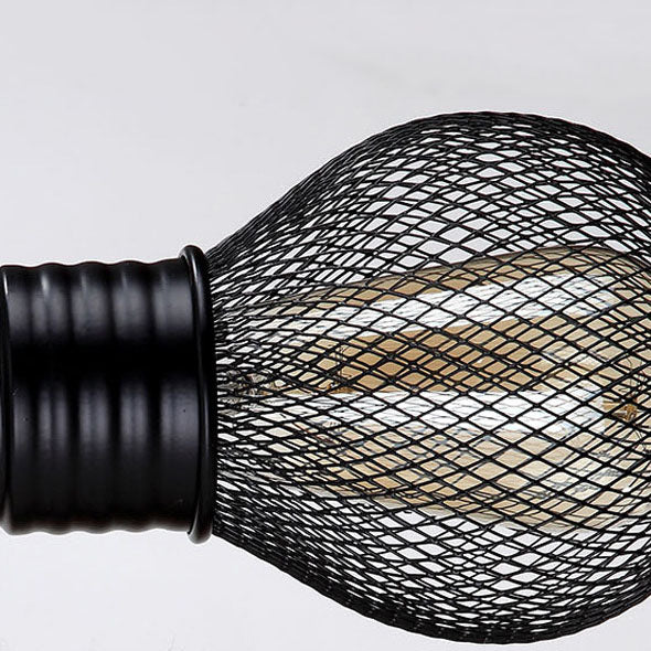 Traditional Wooden Beam Iron Cage 1-Light Wall Sconce Lamp
