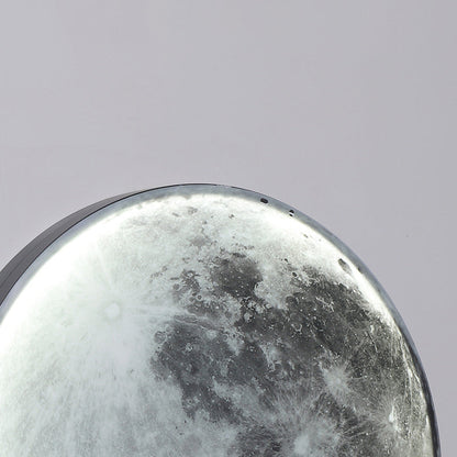 Creative Round Moon Aluminum Acrylic LED Wall Sconce Lamp