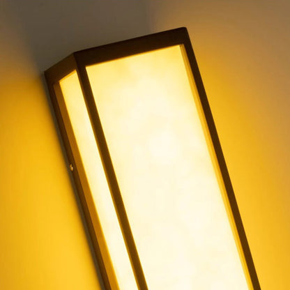 Chinese Imitation Marble Cubic LED Outdoor Wall Sconce Lamp