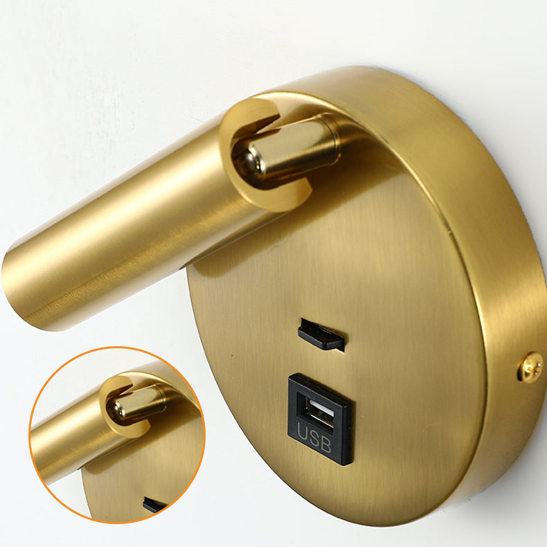Rotatable Cylinder Aluminum Iron LED Wall Sconce Lamp
