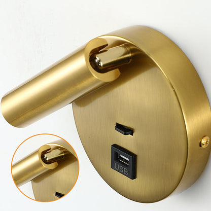 Rotatable Cylinder Aluminum Iron LED Wall Sconce Lamp