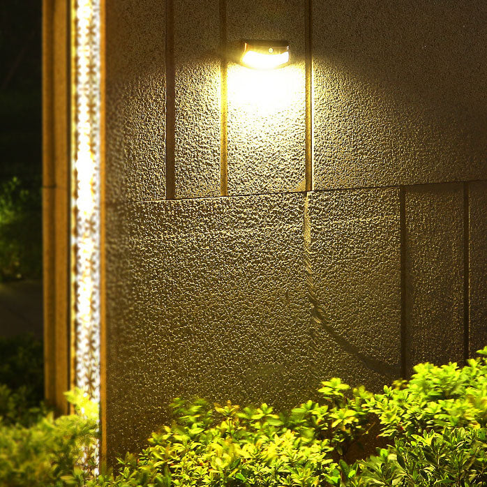 Simplicity Solar Square LED Outdoor Wall Sconce Lamp