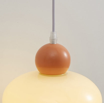 Cream Dome Round Iron Glass 1-Light Wall Sconce Lamp
