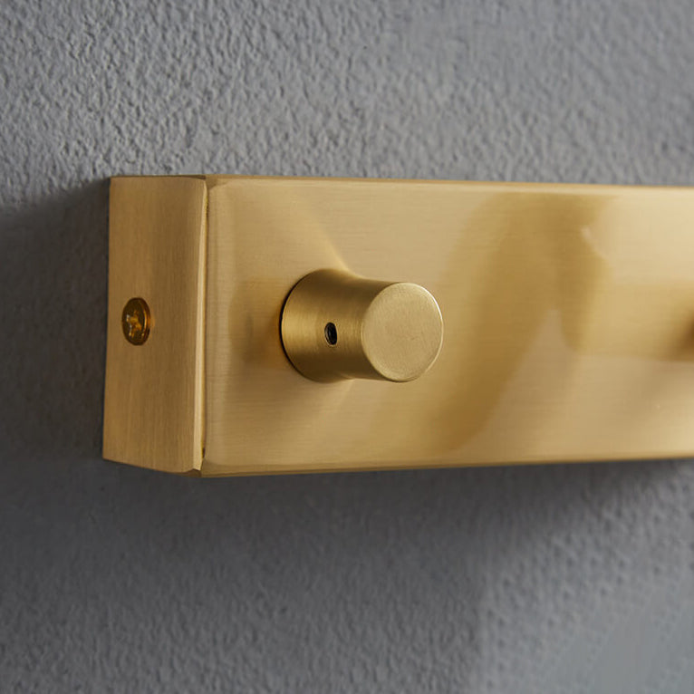 Light Full Copper Rotatable Cylinder LED Wall Sconce Lamp