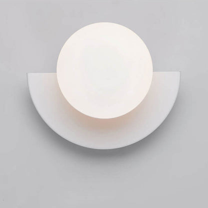 Modern Minimalist Glass Globe 1-Light Wall Sconce