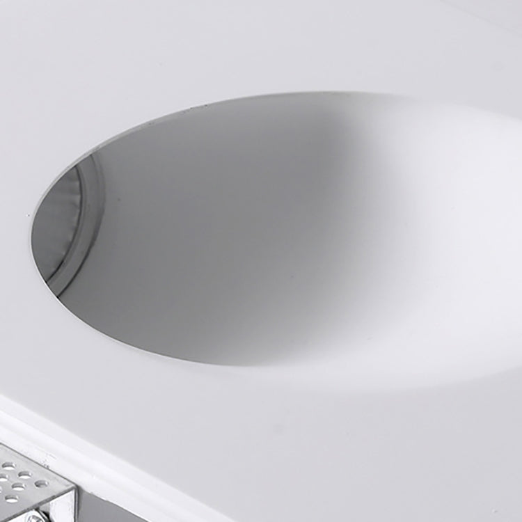 Round Aluminum Plaster LED Embedded Wall Sconce Lamp