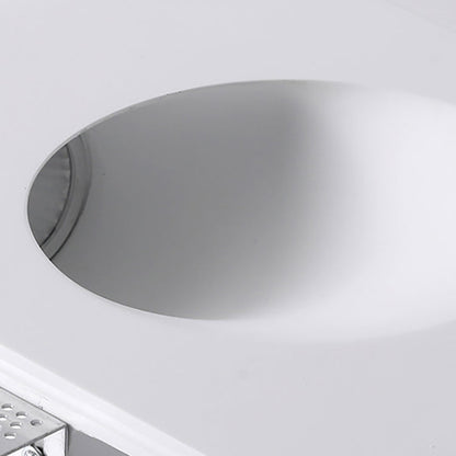 Round Aluminum Plaster LED Embedded Wall Sconce Lamp