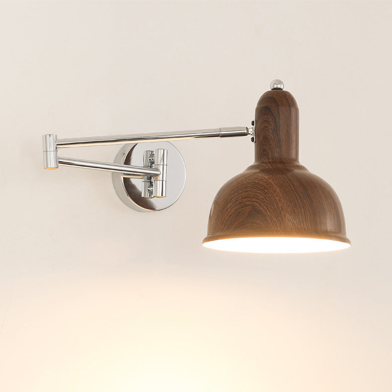 Scandinavian Adjustable Arm 1-Light Wall Sconce Lamp