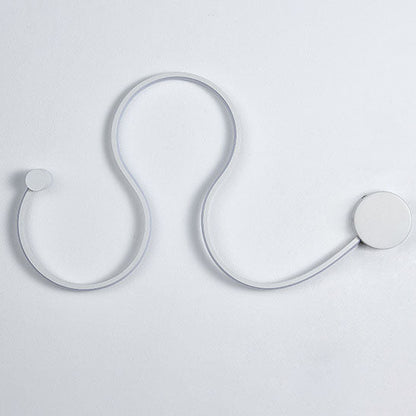 Nordic Aluminum Silicone Lines LED Wall Sconce Lamp