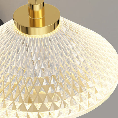 Iron Aluminum Acrylic Rhombic Column LED Wall Sconce Lamp