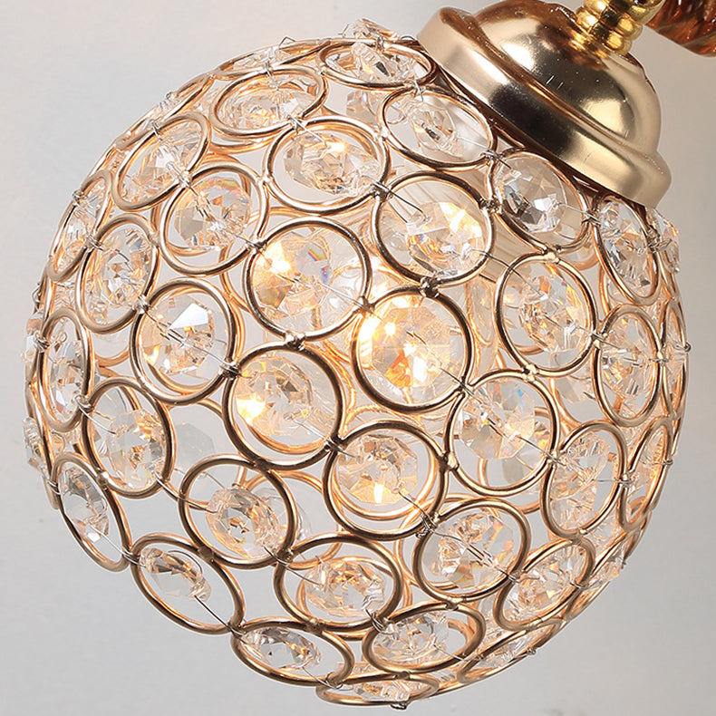 Kids Squirrel Ball Crystal Resin 1-Light Wall Sconce Lamp
